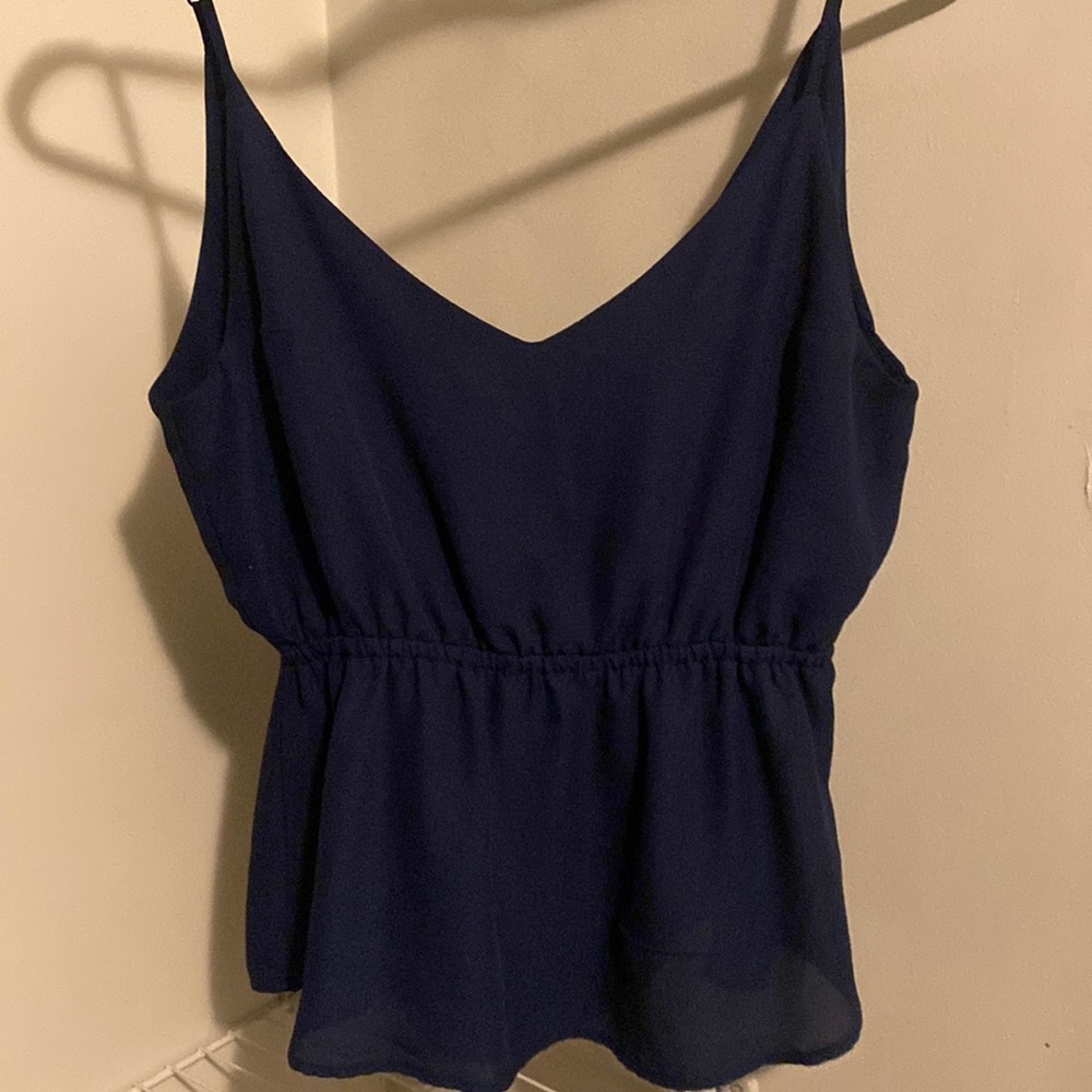 Navy blue top